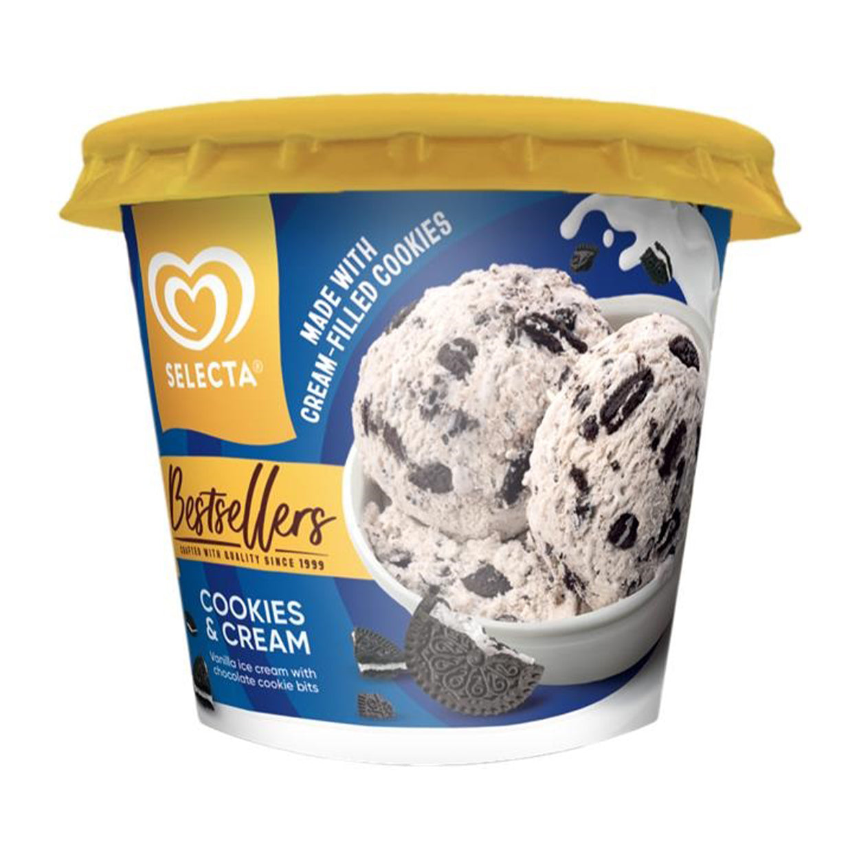 Selecta Supreme Cookies & Cream Ice Cream Cup 100ml