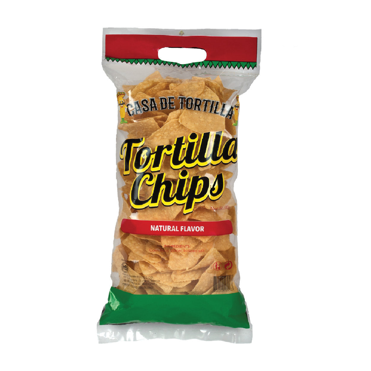 Casa de Tortilla Nacho Tortilla Chips Natural Flavor 500g