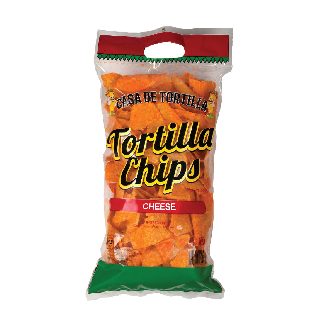 Casa de Tortilla Nacho Tortilla Chips Cheese 500g