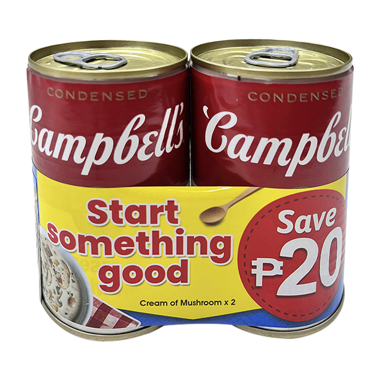 Campbells Cream of Mushrooms 2x298g SAVE