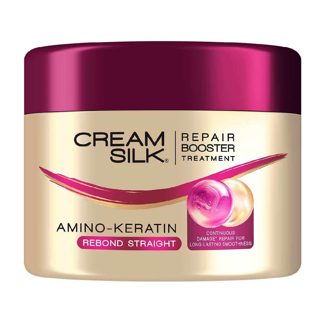 Cream Silk RepBoostTreatment AminoKeratin RebondStraight Tub500ml