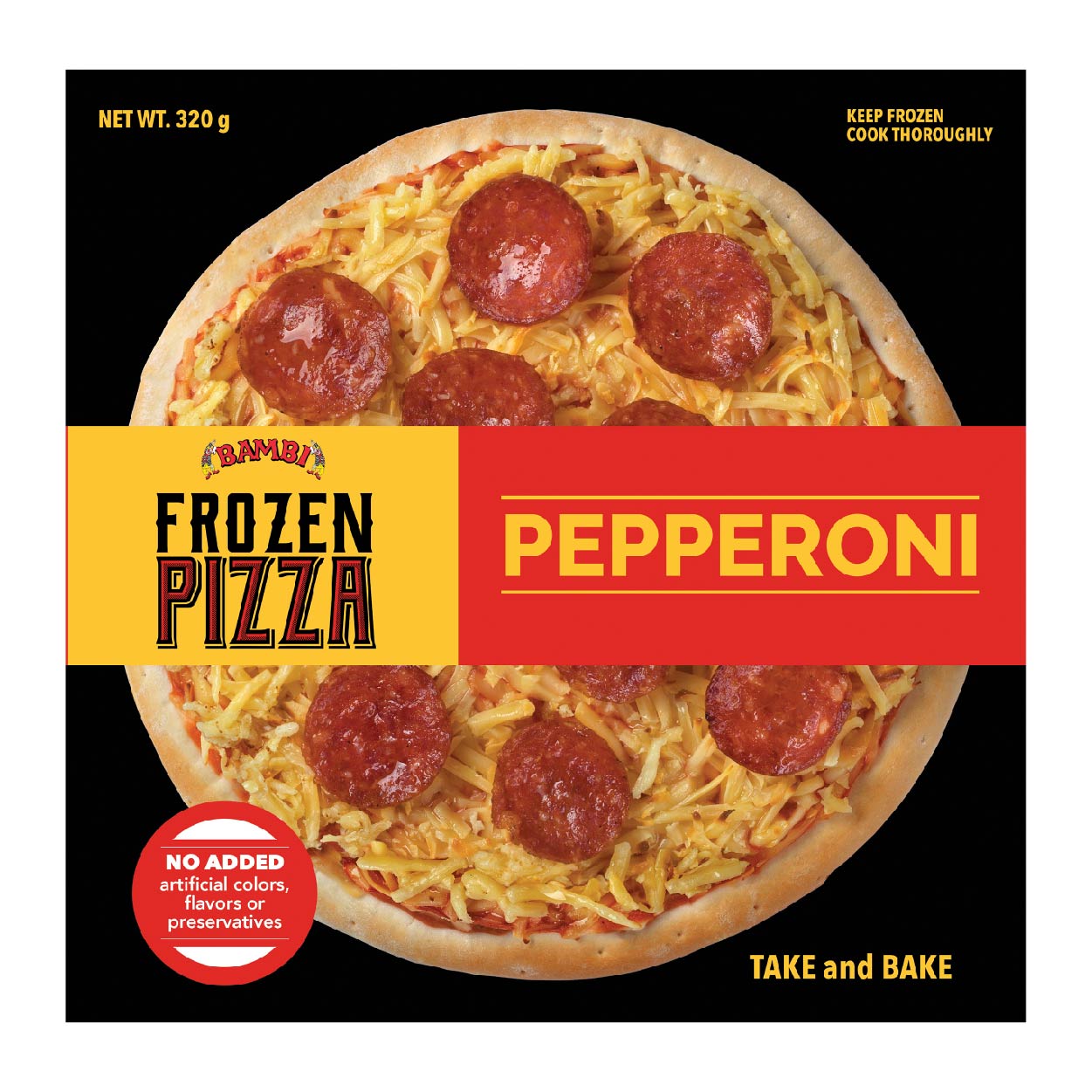 Bambi Frozen Pizza Pepperoni 320g