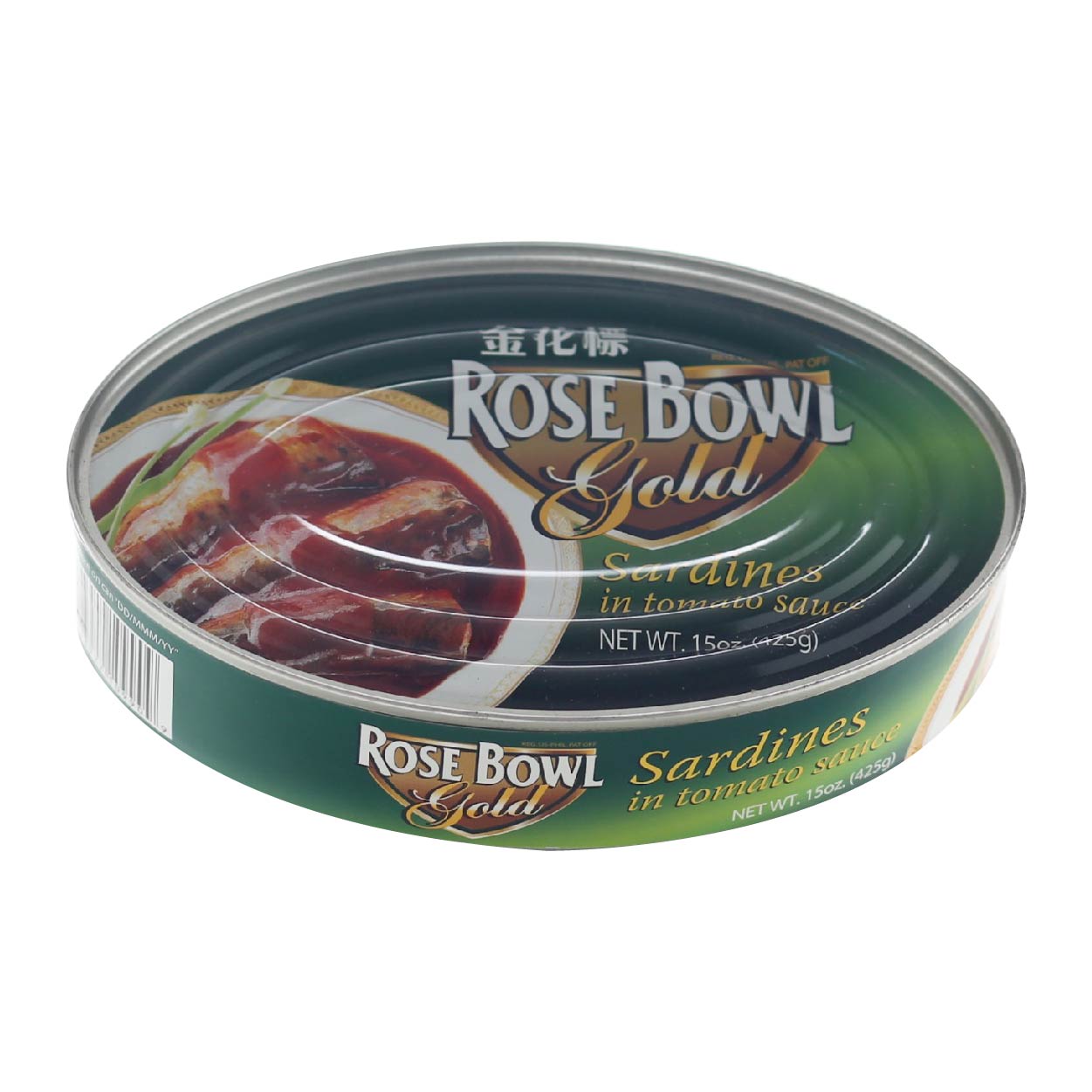 Rose Bowl Gold Sardines in Tomato Sauce Oval 425g