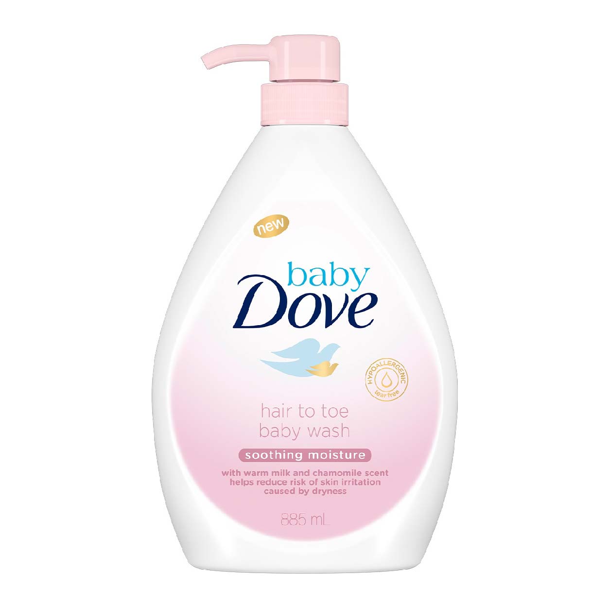Baby Dove Hair To Toe Baby Wash Soothing Moisture 885ml