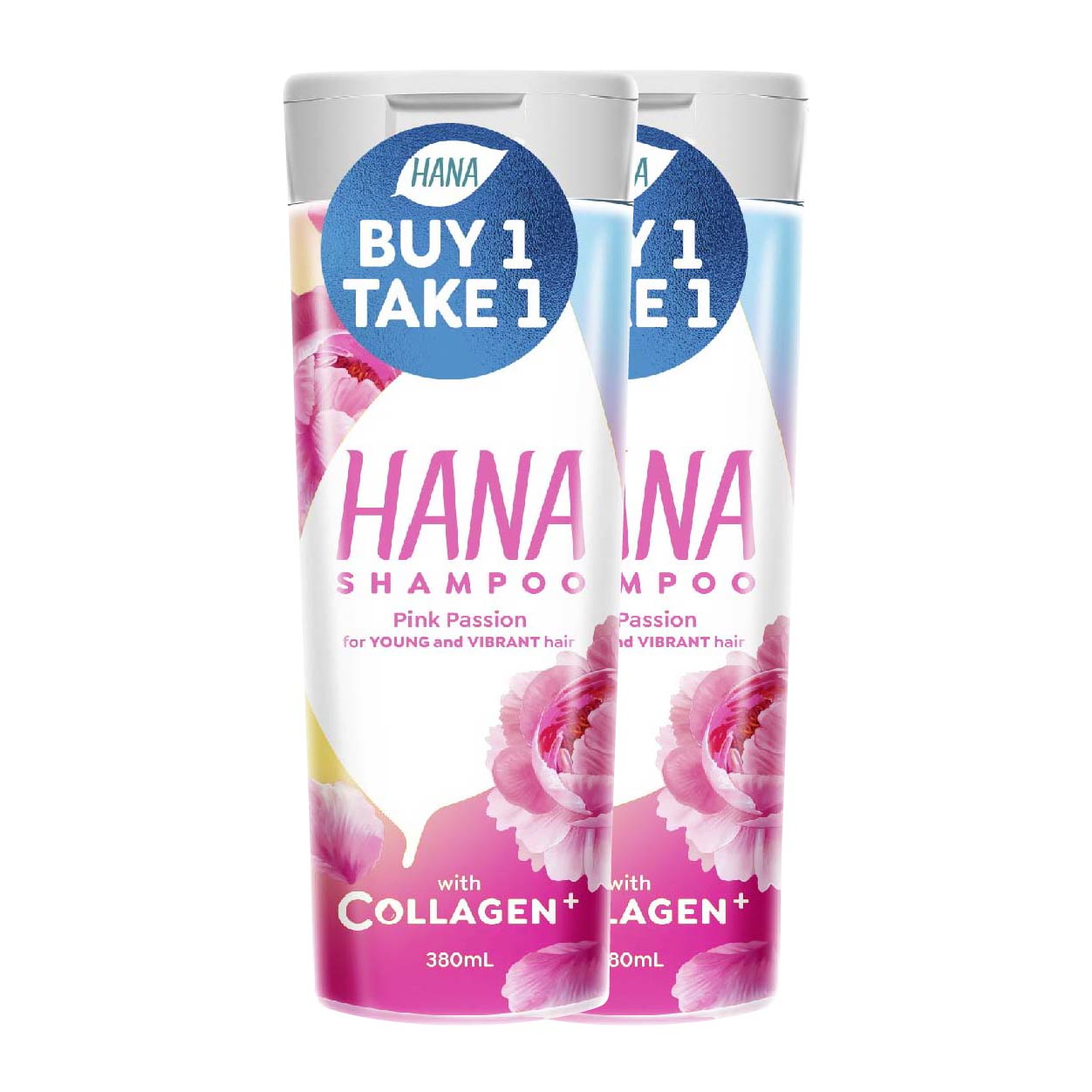 Hana Shampoo Pink Passion 380ml Buy 1 Take 1