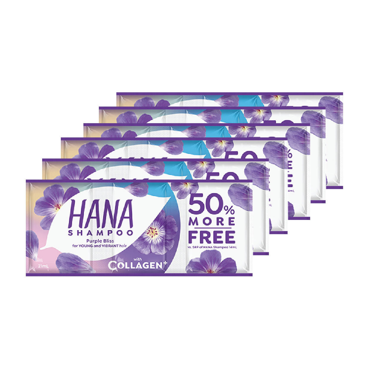 Hana Shampoo Purple Bliss 6x21ml