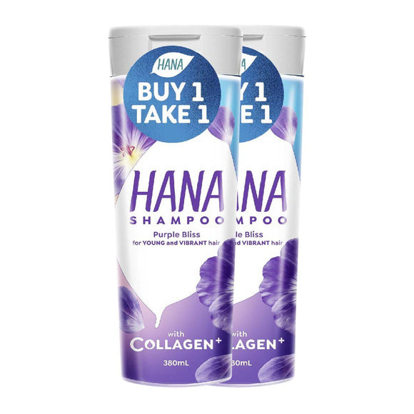 Hana Shampoo Purple Bliss 380ml Buy 1 Take 1