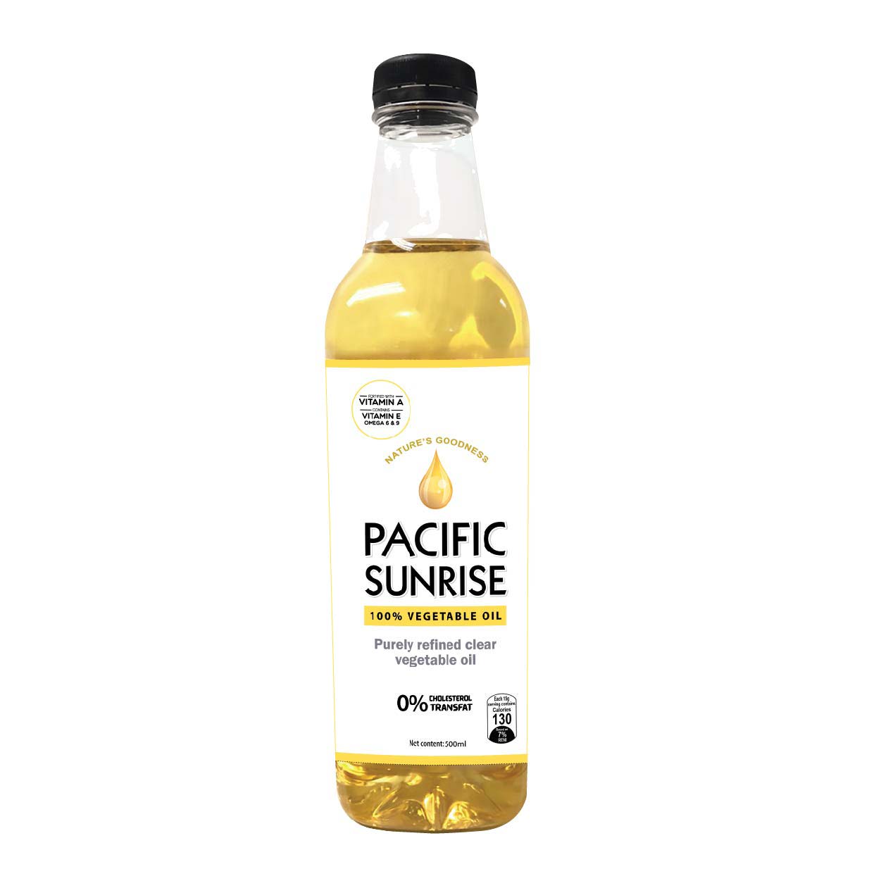 Pacific Sunrise 100% Vegetable Oil PET 500ml
