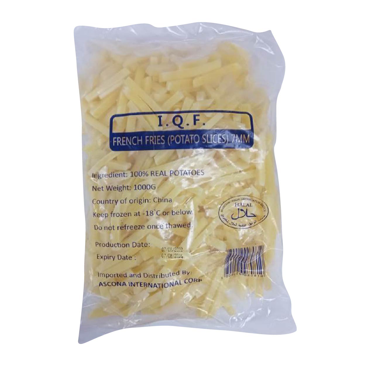 IQF Potato French Fries 1kg