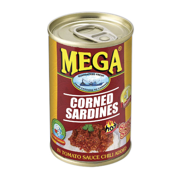 Mega Corned Sardines in Tomato Sauce with Chili Easy Open Can155g