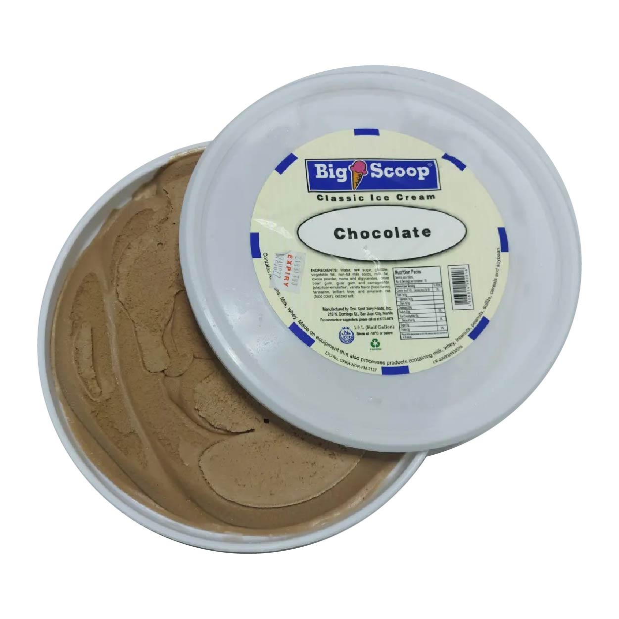 Big Scoop Classic Chocolate Ice Cream 1.9L