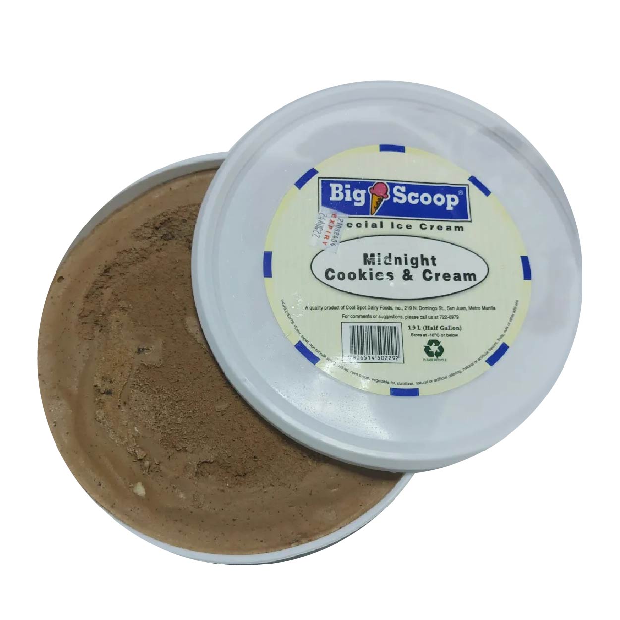 Big Scoop Special Midnight Cookies & Cream Ice Cream 1.9L