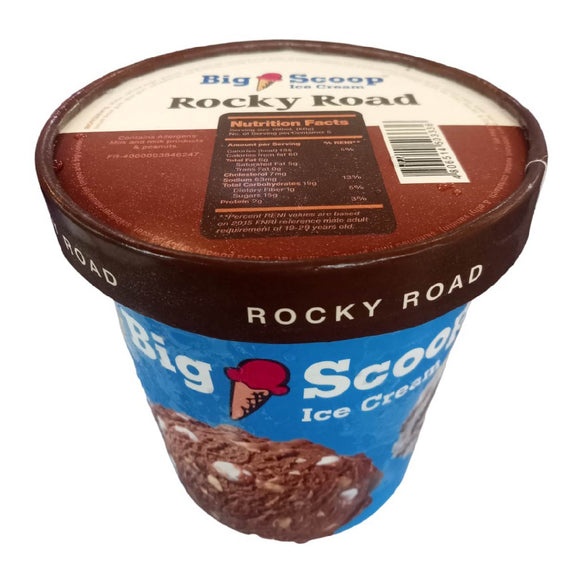 Big Scoop Rocky Road Ice Cream Pint 473ml