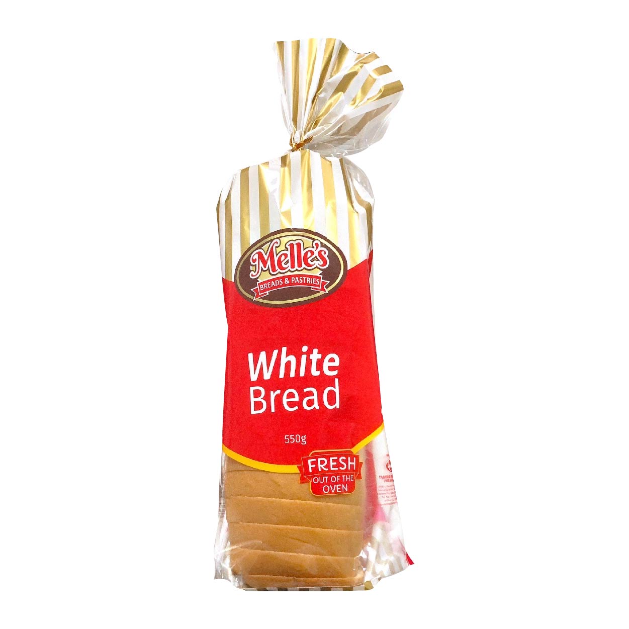 Melle's White Loaf Bread 550g