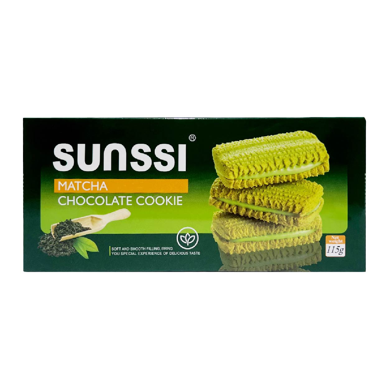 Sunssi Matcha Chocolate Cookie Sandwich 115g
