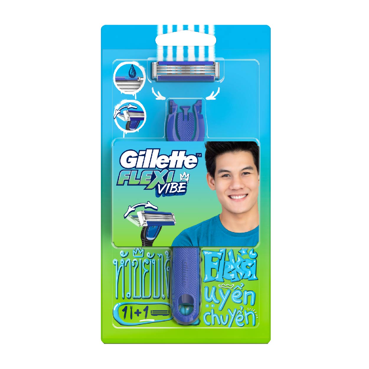 Gillette Razor Flexi Vibe 1s+ 1 Cartridge