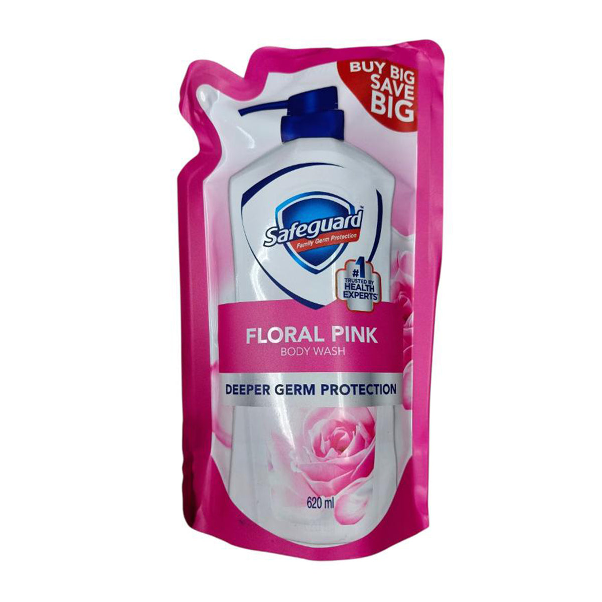 Safeguard Body Wash Floral Pink Refill 620ml SAVE