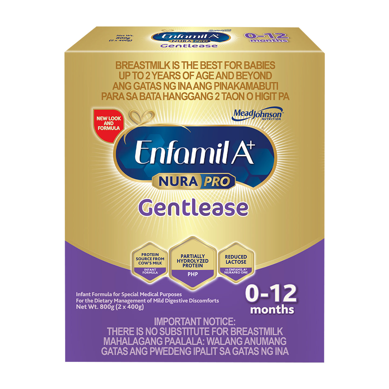 Enfamil A+ NuraPro Gentlease Infant Formula 0-12 months 800g