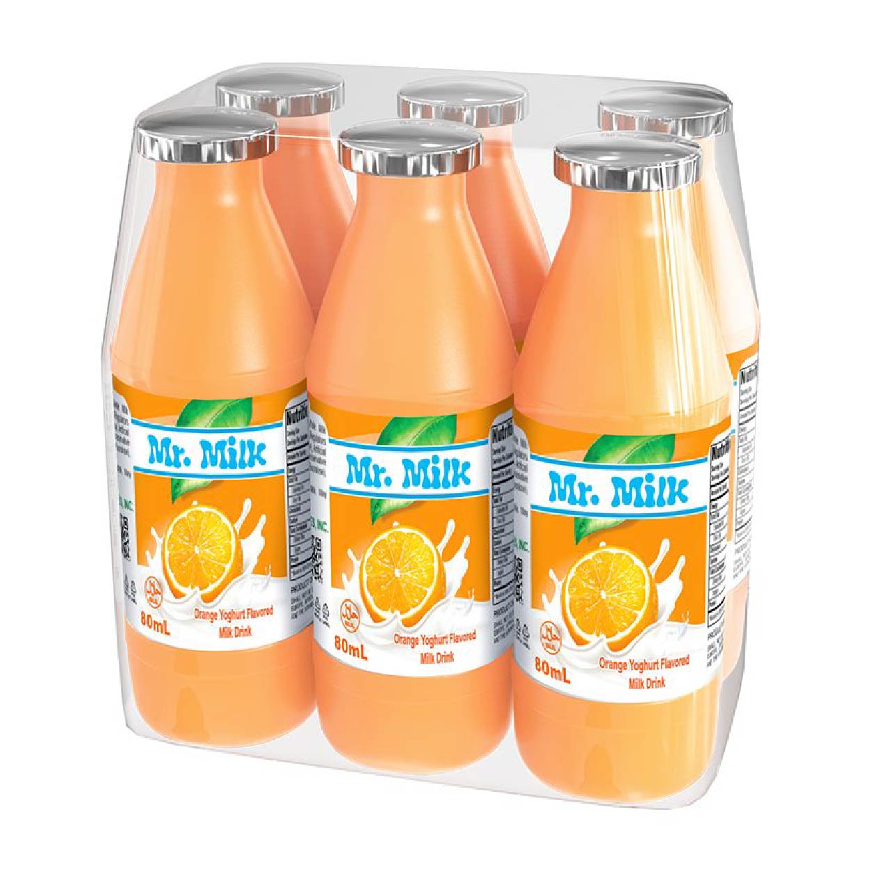 Mr. Milk Yoghurt Drink Orange 6x80ml
