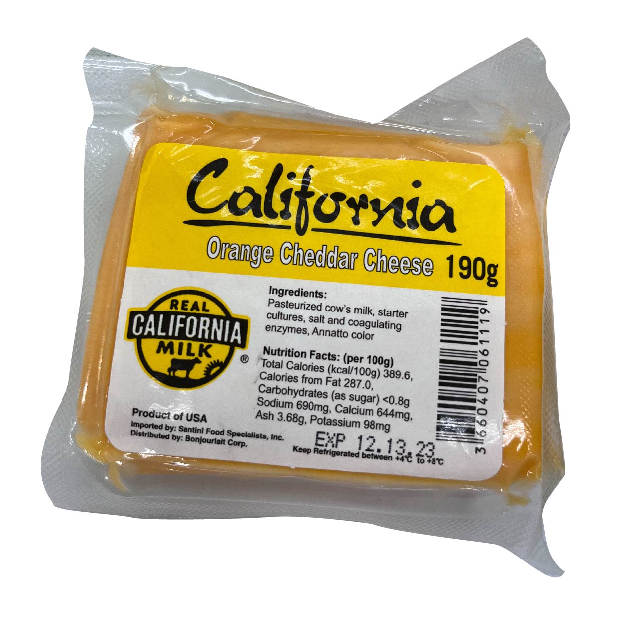California Orange Cheddar Cheese 190g