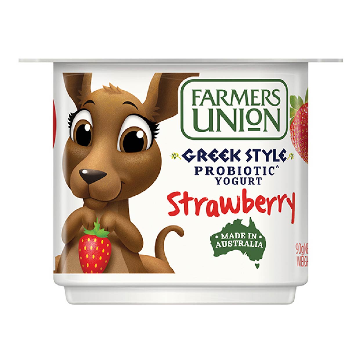Farmers Union Greek Style Probiotic Yogurt Strawberry 90g
