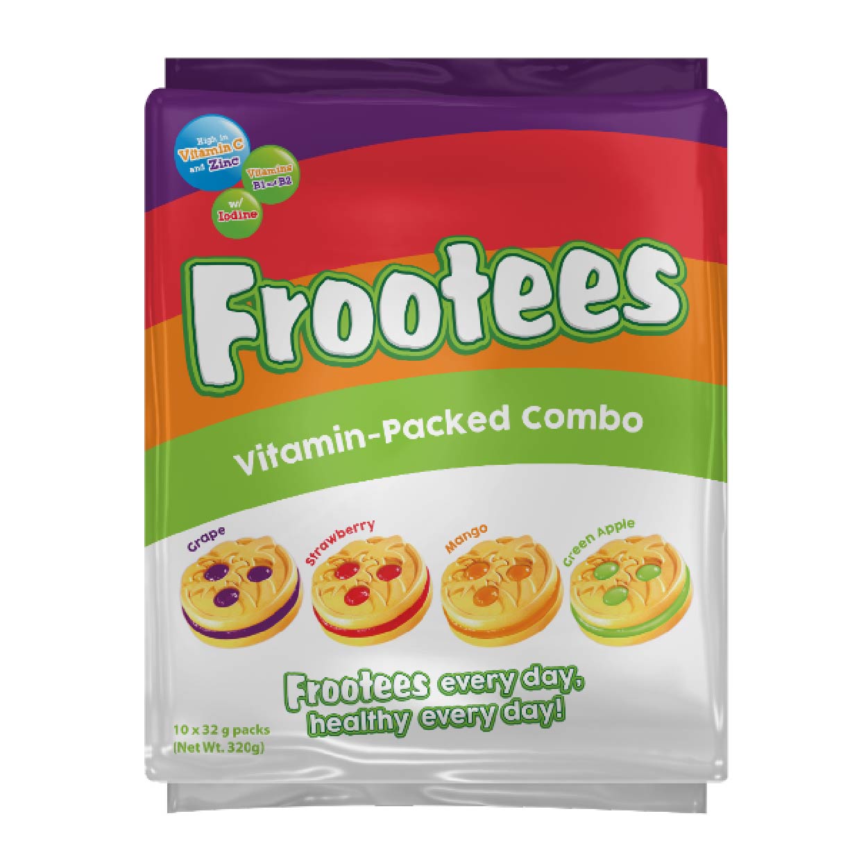 Rebisco Frootees Vitamin-Packed Combo 10s