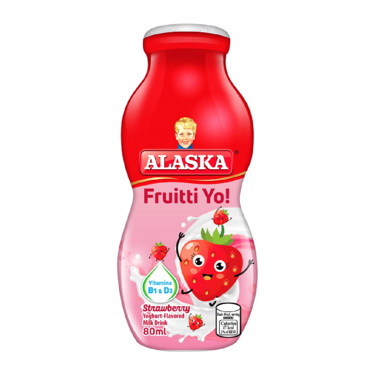 Alaska Fruitti Yo! Yoghurt Flavored Milk Drink Strawberry 80ml
