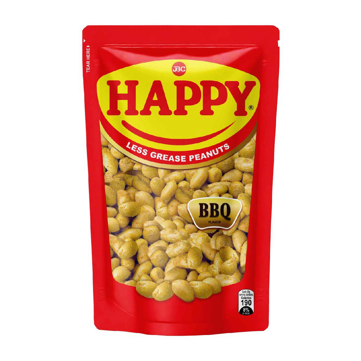 Happy Less Grease Peanuts BBQ 100g