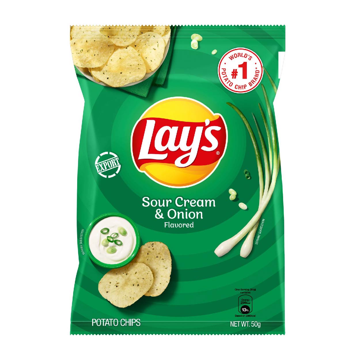 Lay's Sour Cream & Onion Potato Chips 50g