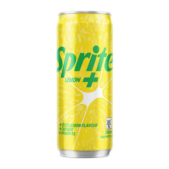 Sprite Lemon+ Carbonated Drink Can 320ml