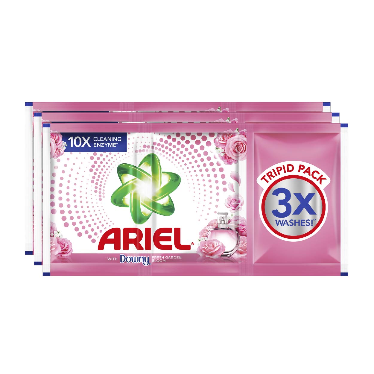 Ariel Laundry Powder with Downy Fresh Garden Bloom 3x87g Tripid