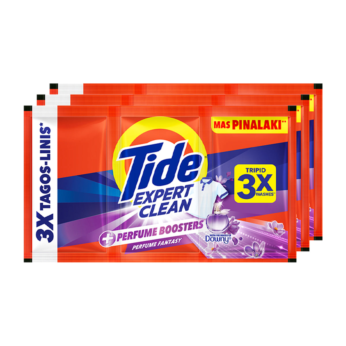 Tide Expert Clean Laundry Powder Perfume Fantasy 3x91g