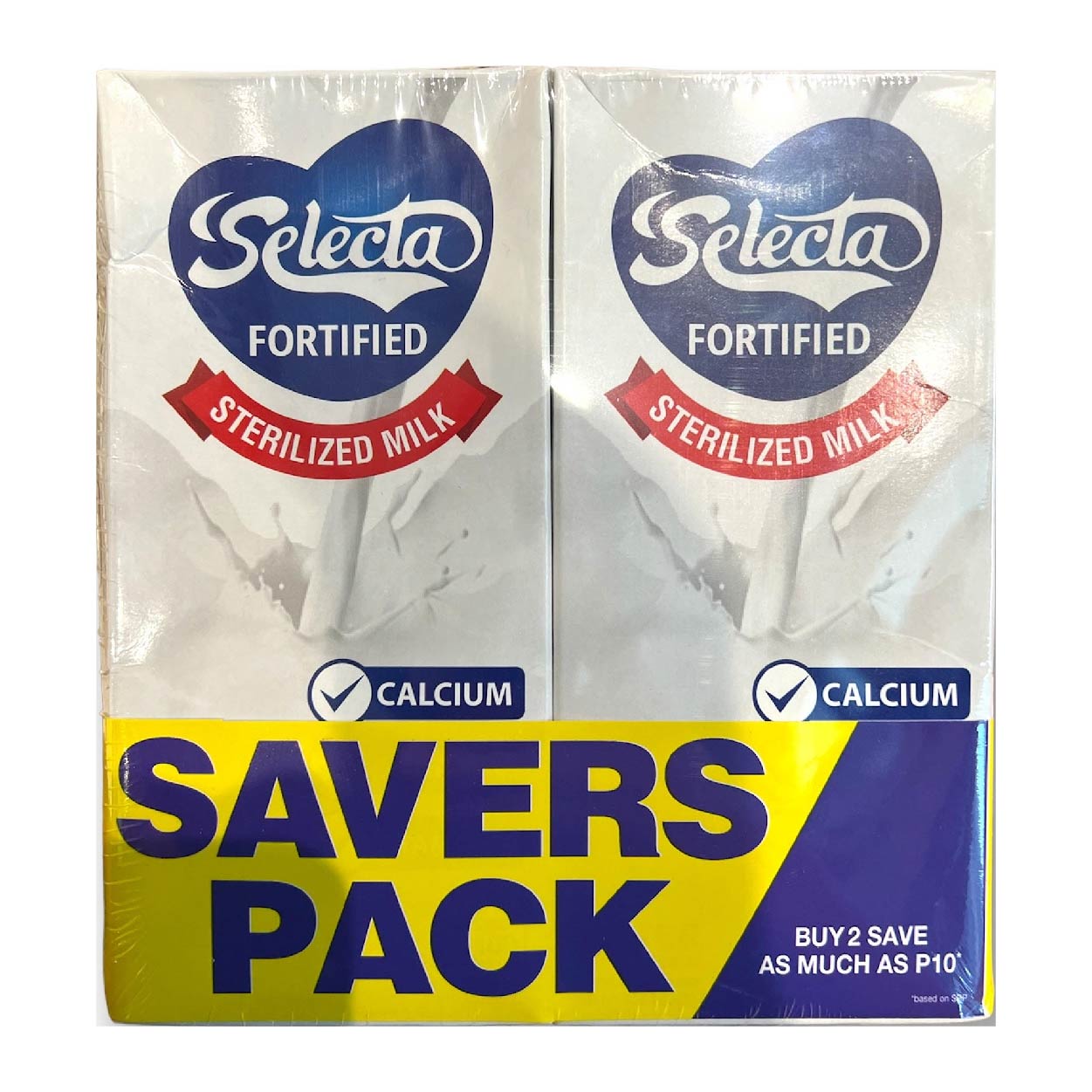 Selecta Fortified Sterlized Milk Savers Pack 2 x 1L