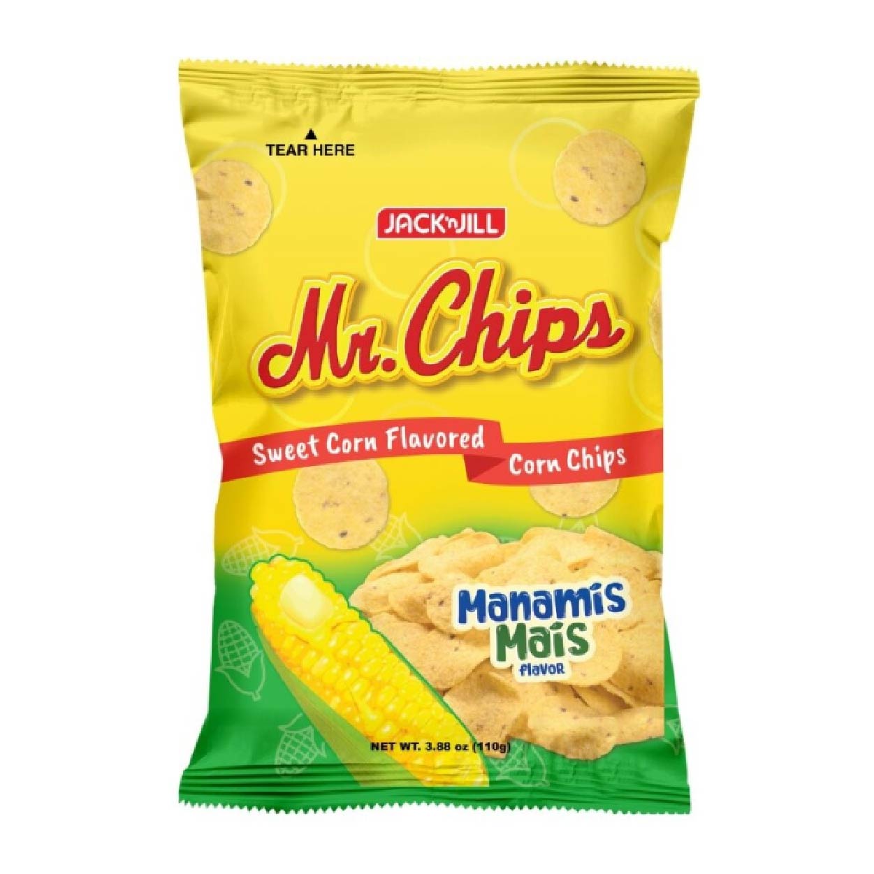 Mr. Chips Sweet Corn Flavored Corn Chips 110g