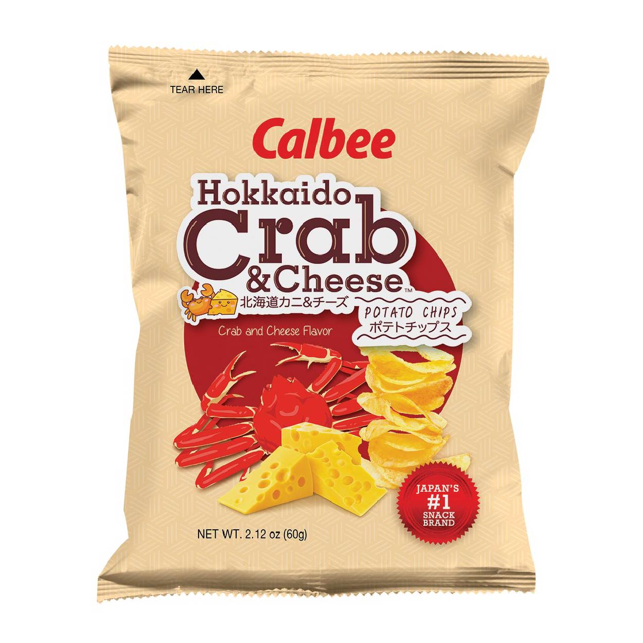 J&J Calbee Hokkaido Crab & Cheese Potato Chips 60g