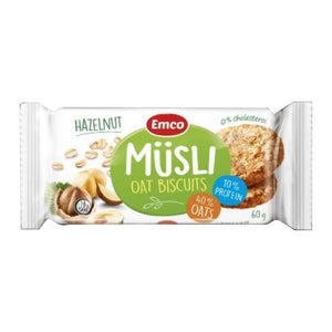 Emco Musli Hazelnut Oat Biscuits 60g