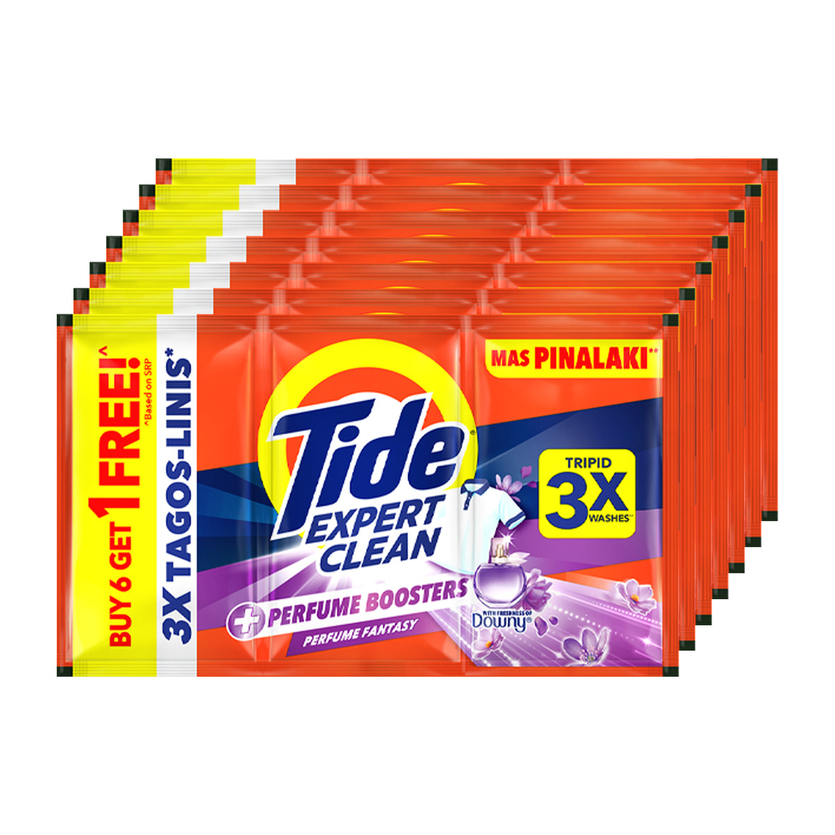 Tide Expert Clean Laundry Powder PerfumeFantasy91g Buy6 Get1 Free