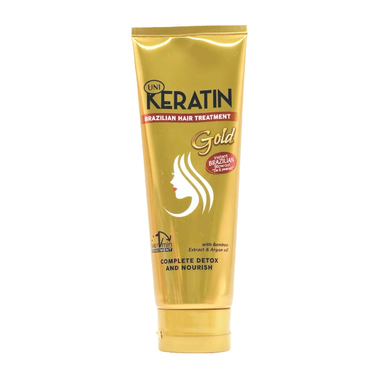 Uni Keratin Brazilian Hair Treatment Gold Detox & Nourish 200g