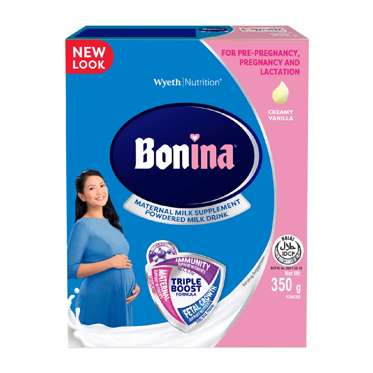 Bonina Maternal Milk Supplement Creamy Vanilla 350g