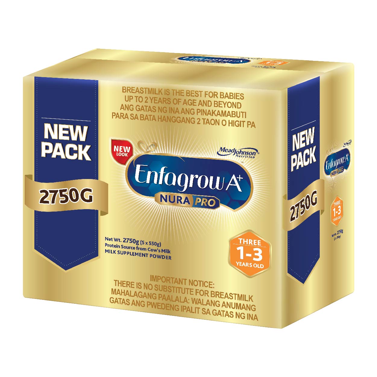 Enfagrow A+ NuraPro Three Milk Powder 1-3 years old 2.75kg