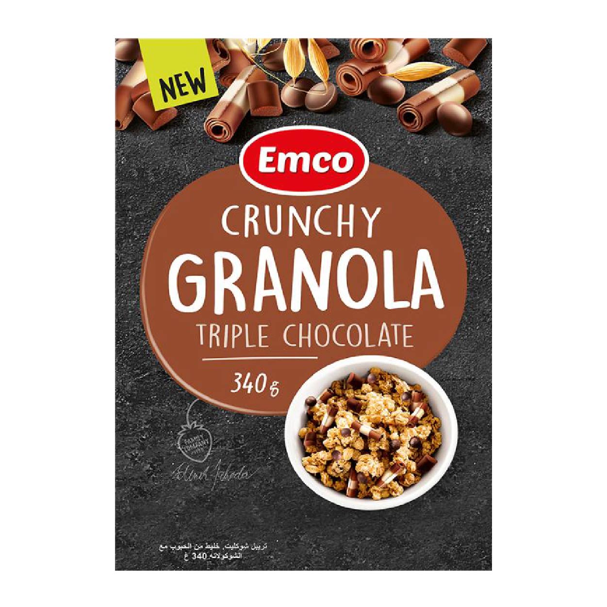 Emco Crunchy Granola Triple Chocolate Cereal 340g