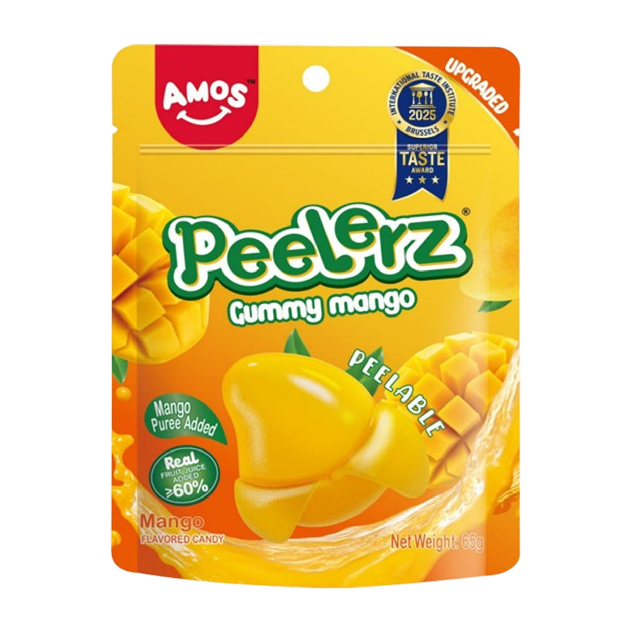 Amos Peelerz Gummy Mango Flavored Candy 65g