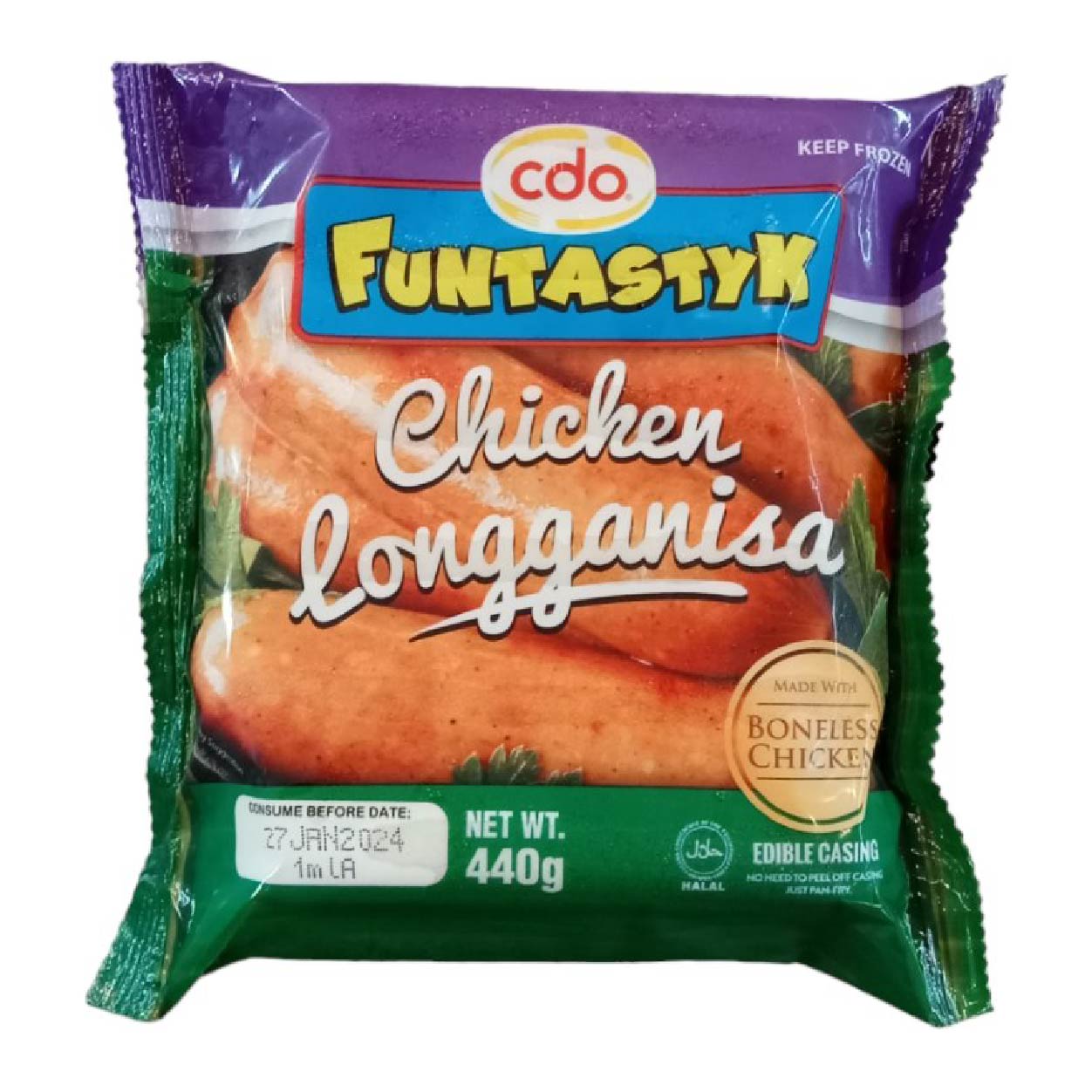 CDO Funtastyk Chicken Longganisa 440g