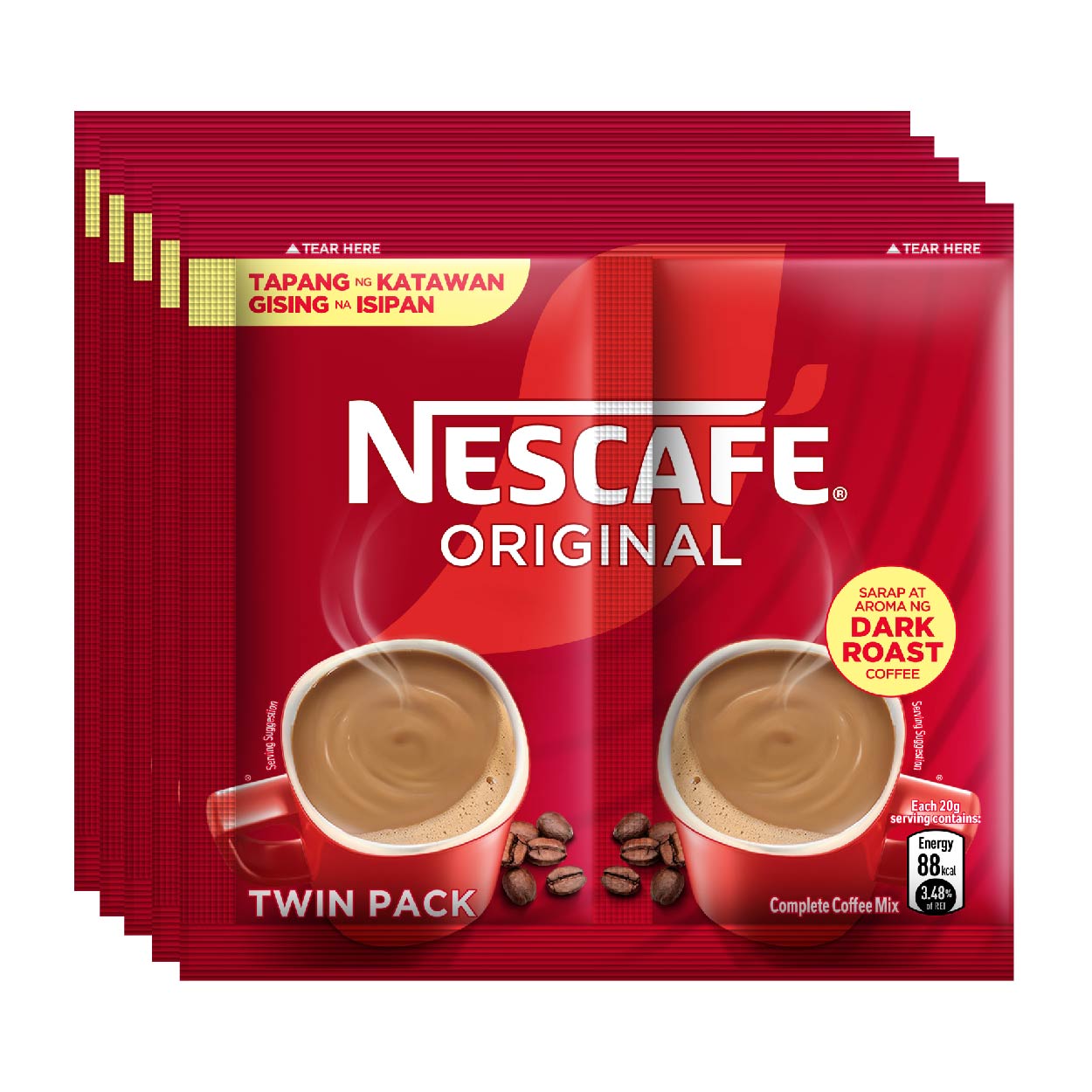 Nescafe 3 in 1 Original Coffee Mix Twin Pack 5x40g