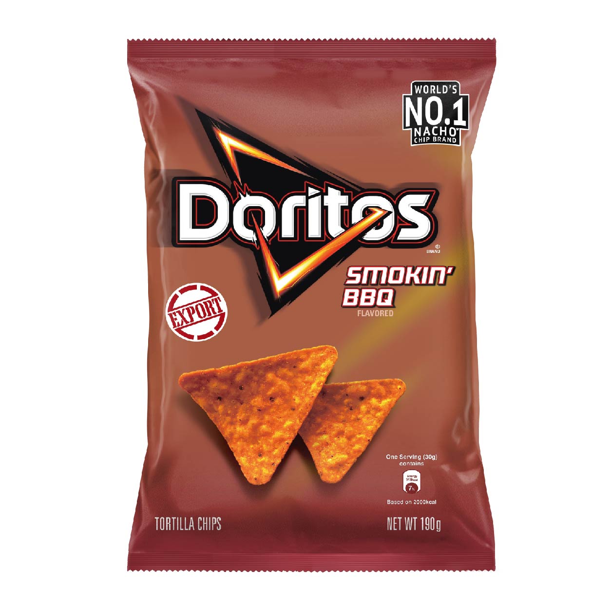 Doritos Smokin' Barbeque Flavored Tortilla Chips 190g