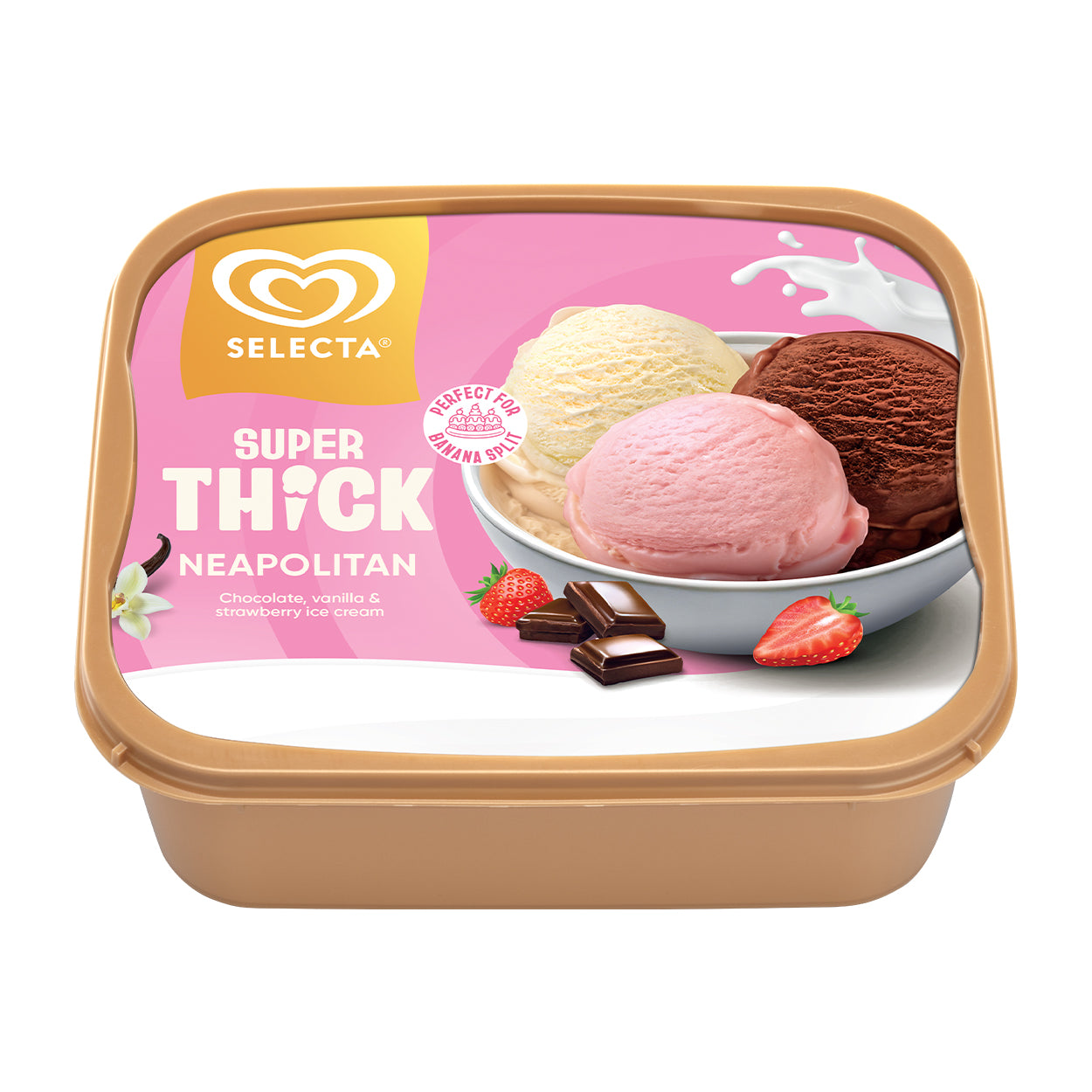 Selecta Super Thick Neapolitan 1.25L