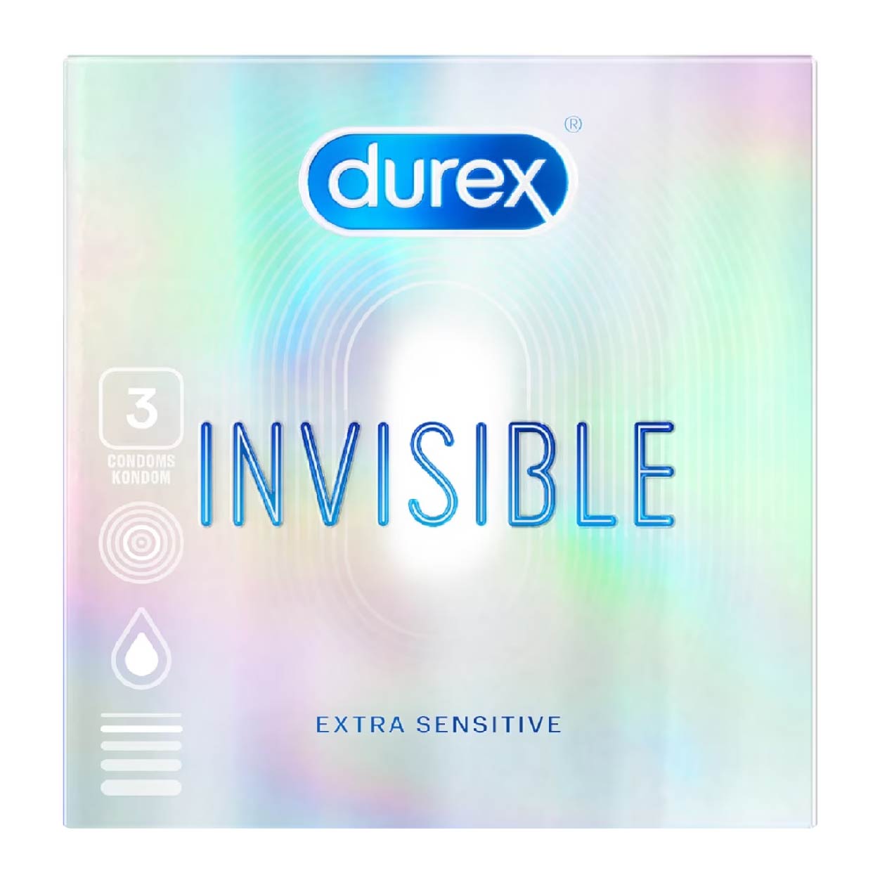 Durex Condoms Invisible Extra Sensitive 3s