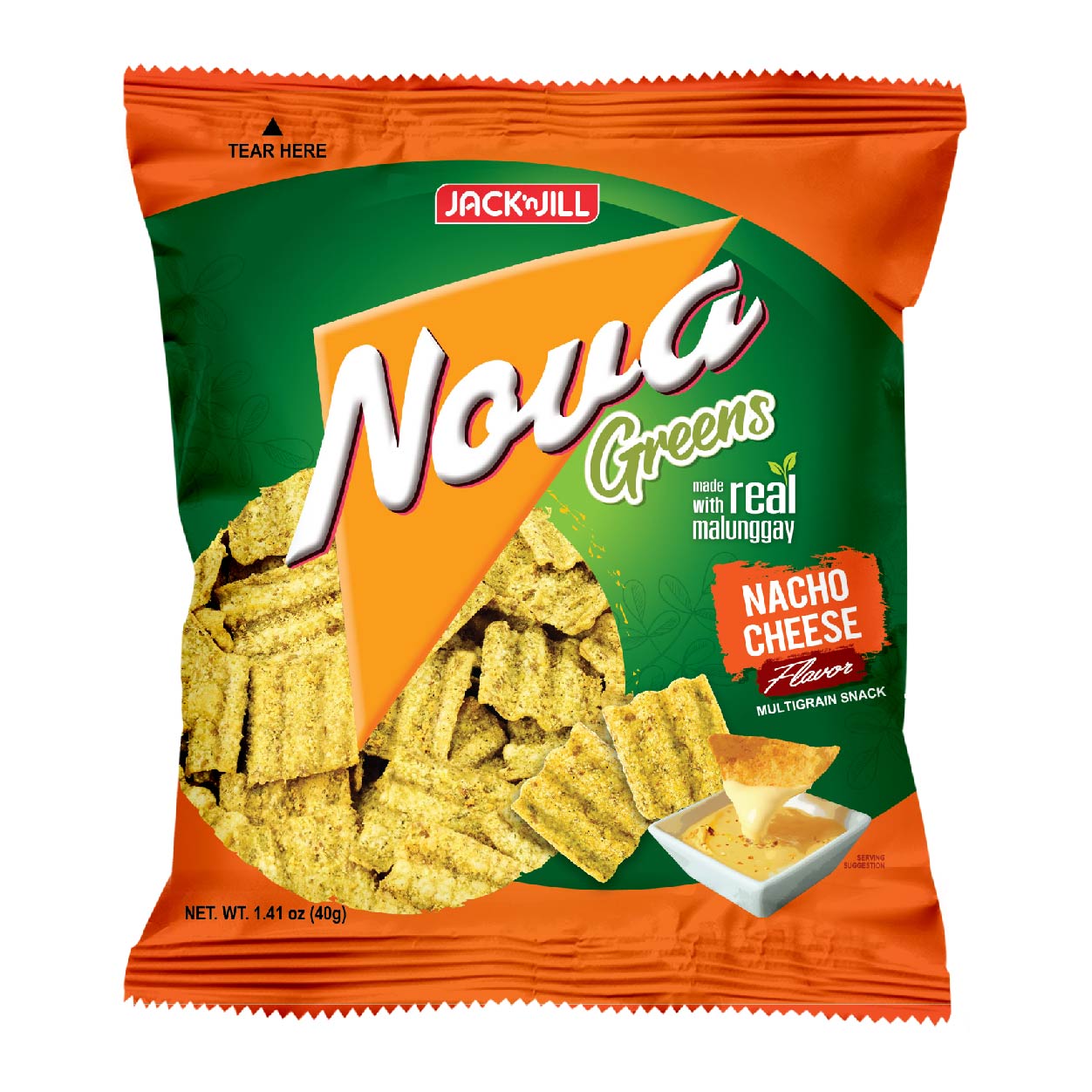 Nova Multigrain Greens Nacho Cheese 40g