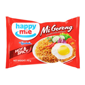 Happy Mie Mi Goreng Hot and Spicy Instant Fried Noodles 70g