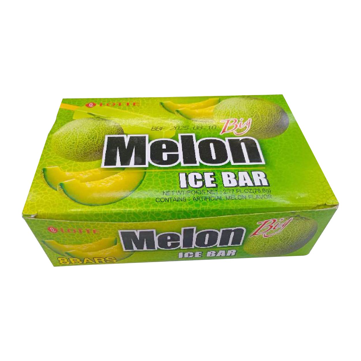 Lotte Big Melon Ice Bar Ice Cream Stick 8x78.6g